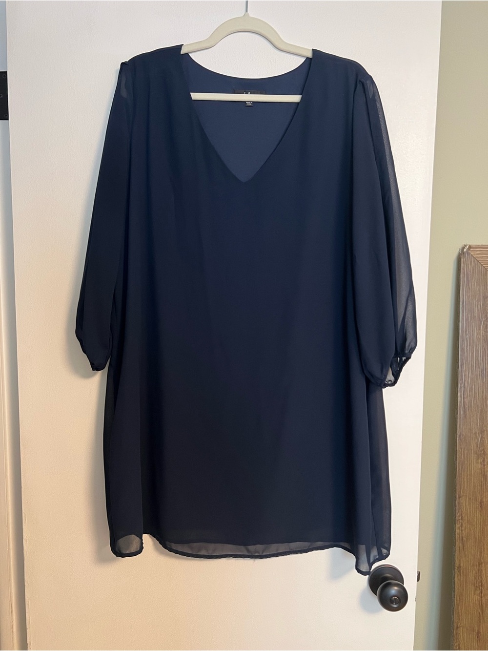 Shifting Dears Navy Blue Long Sleeve Dress